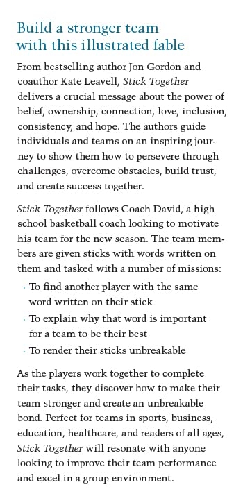 51PEh8EOmlL.jpg Stick Together: A Simple Lesson to Build a Stronger Team